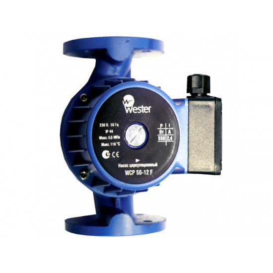 Насос циркуляционный Wester WCP 50-12F 225мм, фланец, 12 м3/час, напор 12м (WCP50-12F)