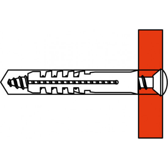 Саморез 4х30мм дюбель V5 (100 шт)
