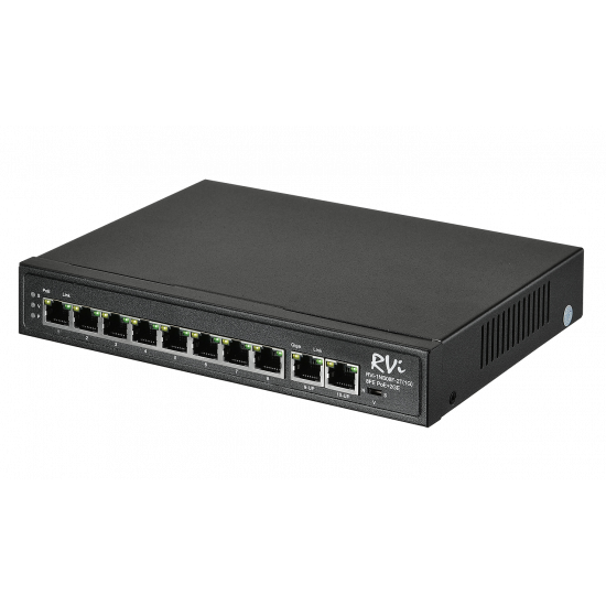 Коммутатор МАС 2К 10 портов (8 PoE) 120 Вт (1NS08F-2T1G)